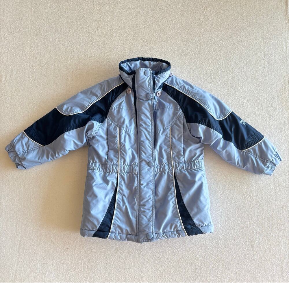 Osh Kosh B’Gosh Winter Ski Jacket Girls Size 5 Full Zip Lined Blue